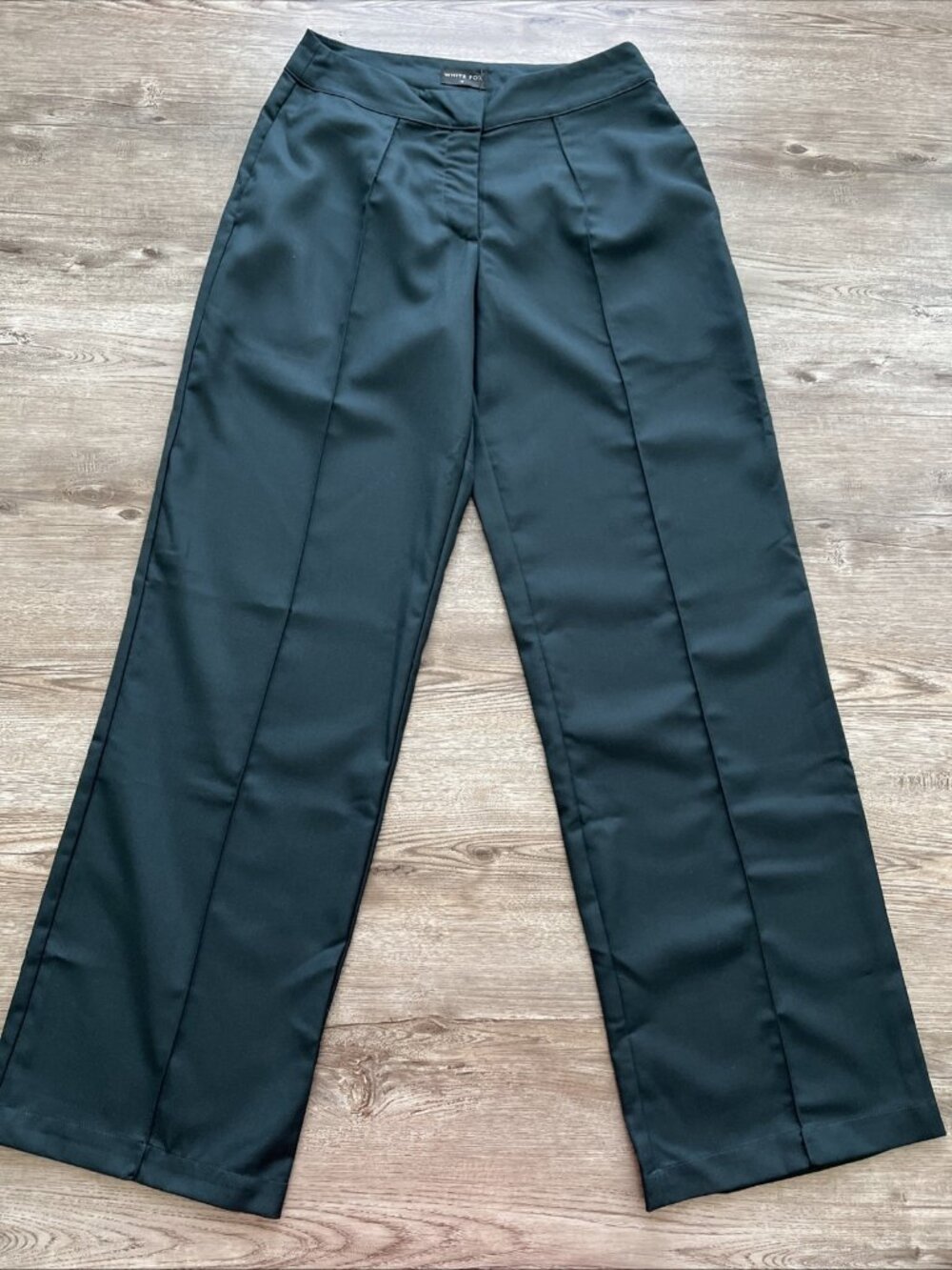 White Fox‎ Keep It Cool Pants Womens 4 Blue Wide Leg Full Length Trendy NWT